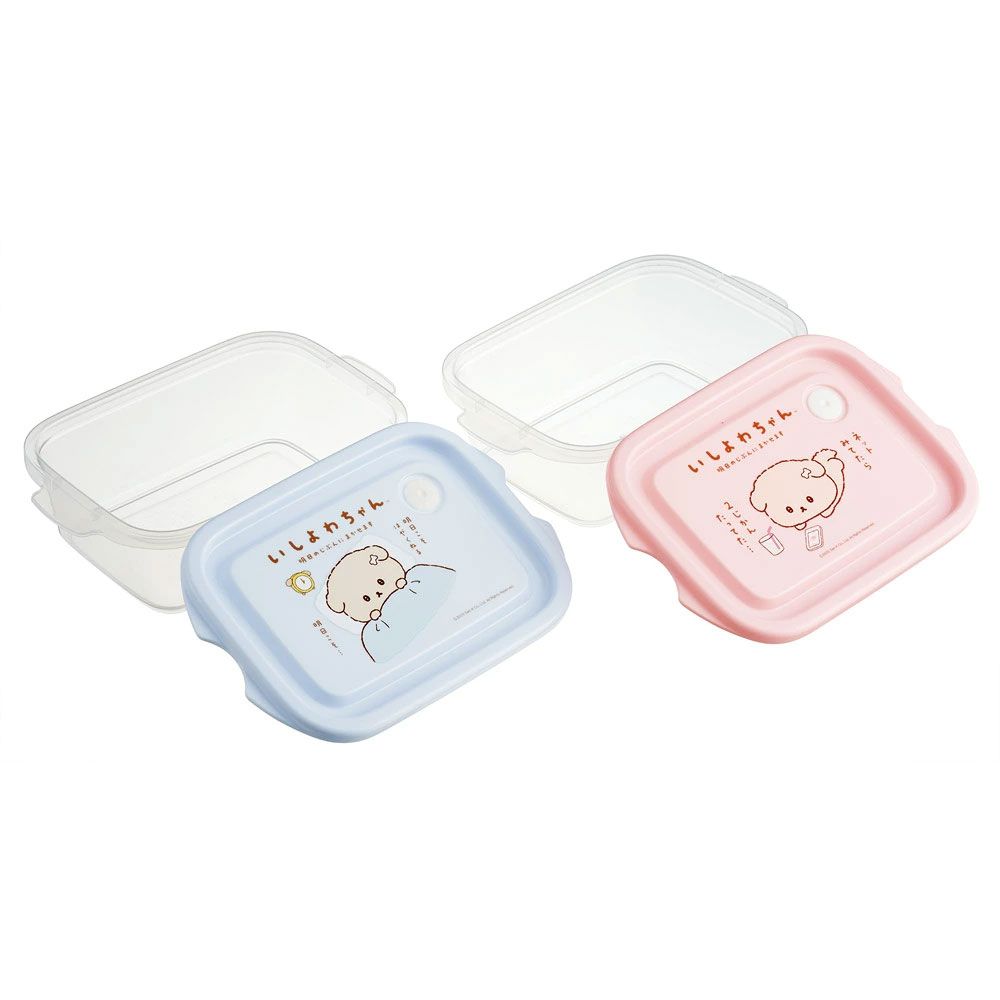スケーター 保存容器 弁当箱 フードコンテナ シールボックス 2個セット 500ml プラスチックskater FCN2W いしよわちゃん グッズ サンエックス【おしゃれ 食品保存 食材保存 シンプル お弁当 ランチボックス】