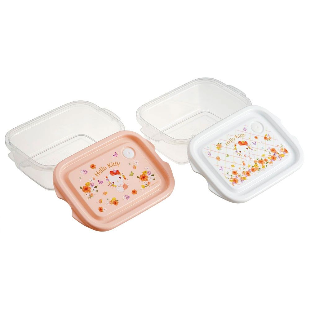 スケーター 保存容器 弁当箱 フードコンテナ シールボックス 2個セット 500ml プラスチックskater FCN2W キティ ハローキティ キティちゃん サンリオ 女の子【おしゃれ 食品保存 食材保存 シンプル お弁当 ランチボックス】