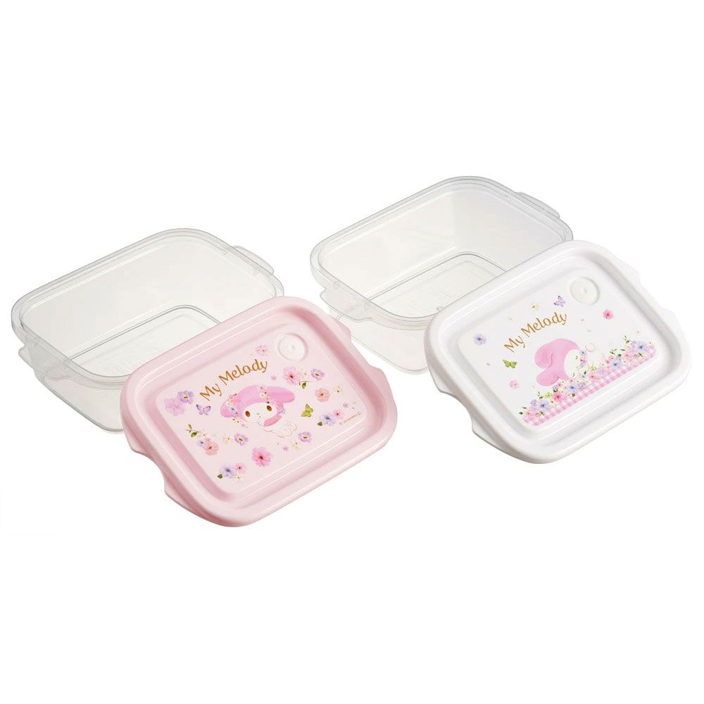 スケーター 保存容器 弁当箱 フードコンテナ シールボックス 2個セット 500ml プラスチックskater FCN2W マイメロディ マイメロ サンリオ 女の子 女子【おしゃれ 食品保存 食材保存 シンプル お弁当 ランチボックス】