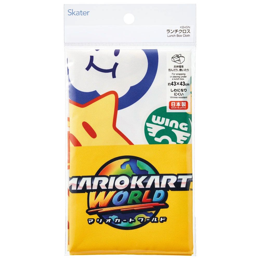 スケーター ランチクロス 風呂敷 クロス キャラクター ランチョンマット 日本製 お弁当包み skater KB4SN マリオカートワールド マリオ MARIO 男の子 男子 男児【キッズ 子供 子ども かわいい 可愛い 小学校 幼稚園】