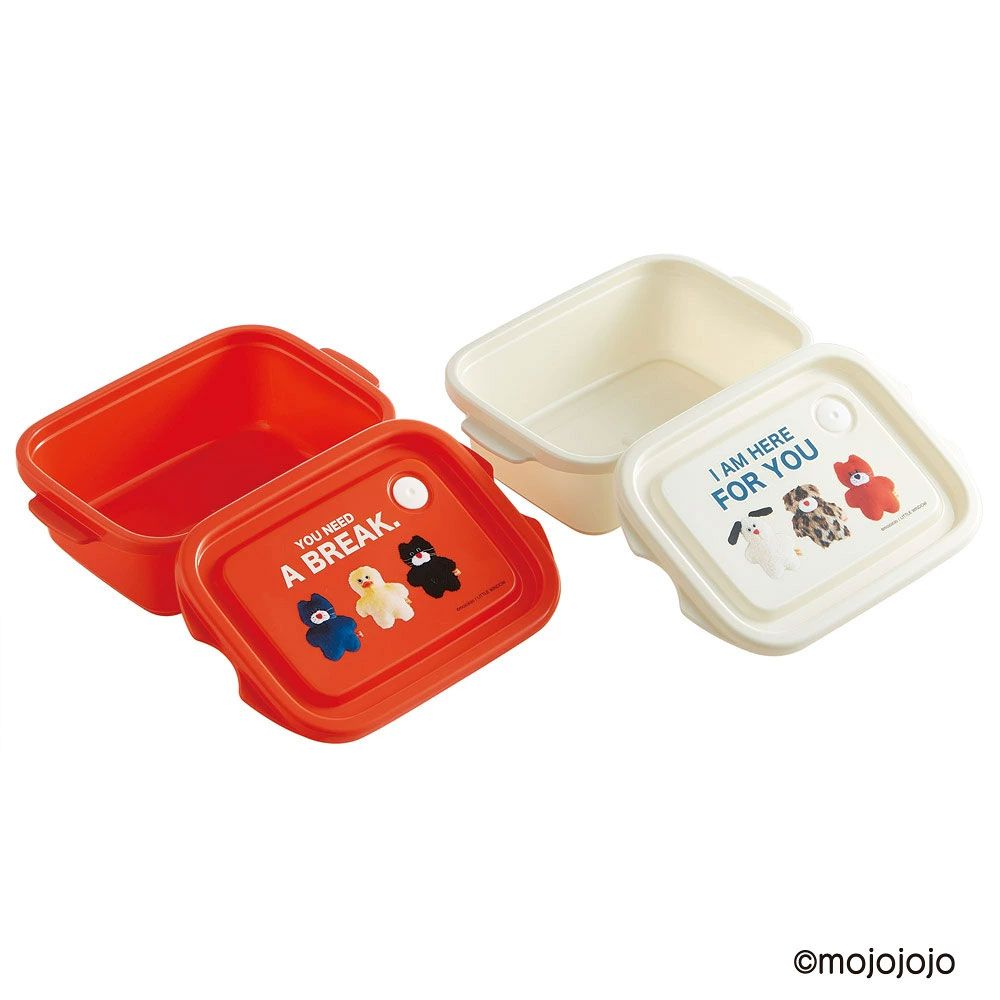 スケーター 保存容器 弁当箱 フードコンテナ シールボックス 2個セット 500ml プラスチックskater FCN2W mojojojo モジョジョジョ グッズ【おしゃれ 食品保存 食材保存 シンプル お弁当 ランチボックス】