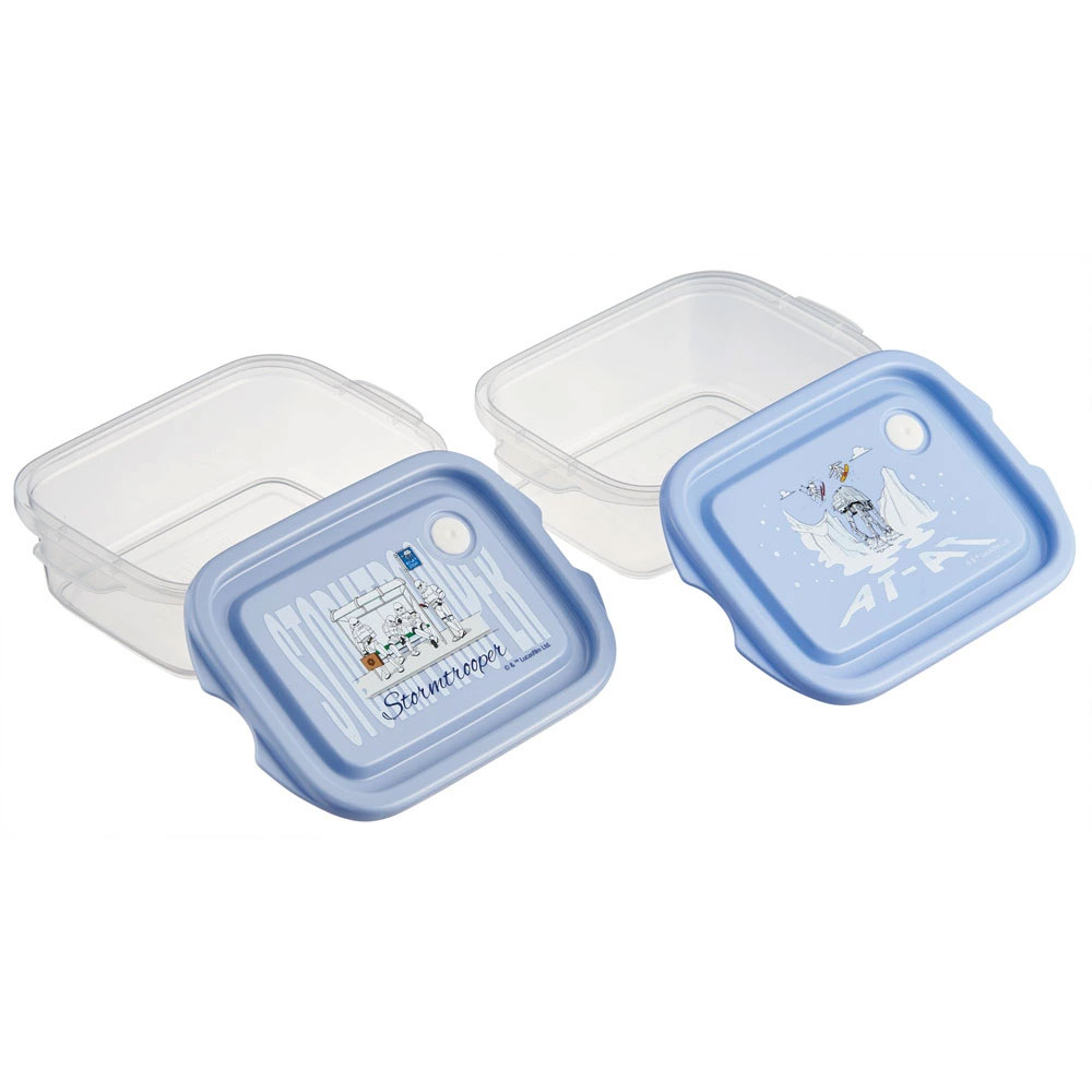 スケーター 保存容器 弁当箱 フードコンテナ シールボックス 2個セット 500ml プラスチックskater FCN2W スターウォーズ STAR WARS SW ユニークアート【おしゃれ 食品保存 食材保存 シンプル お弁当 ランチボックス】