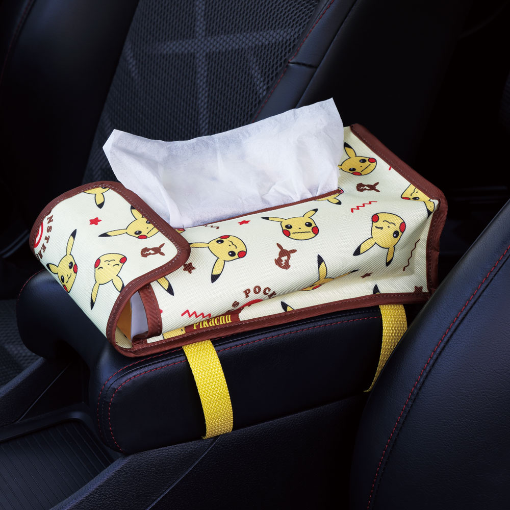 【メール便対象品】 ティッシュ ボックス カバー ポケモン 吊り下げ 車 ピカチュウ CTSC1 スケーター【ヘッドレスト アームレスト 車内 カー用品 ケース 便利 ドライブ グッズ かわいい キャラクター ポケットモンスター】