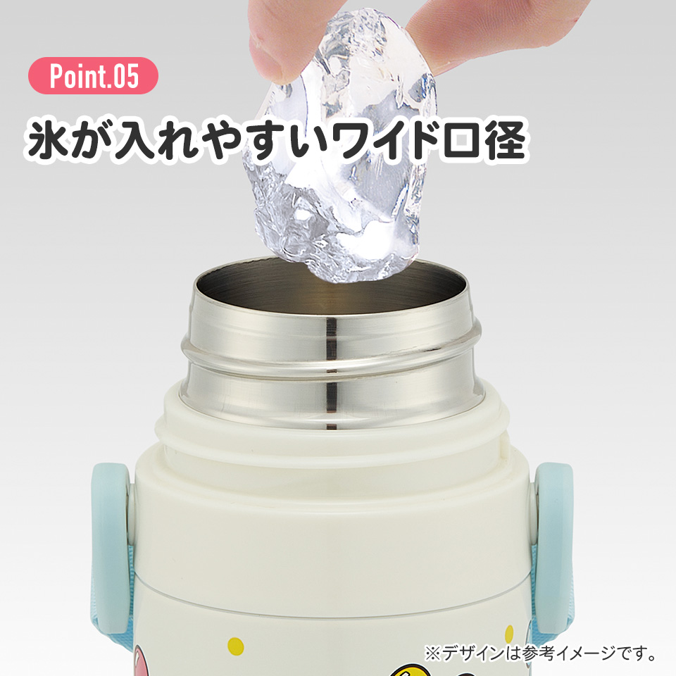 【送料無料】超軽量 直飲み コップ飲み兼用 2WAYステンレスボトル 470ml/430ml ミッキー&フレンズ 風船/SKDC4_4973307689635
