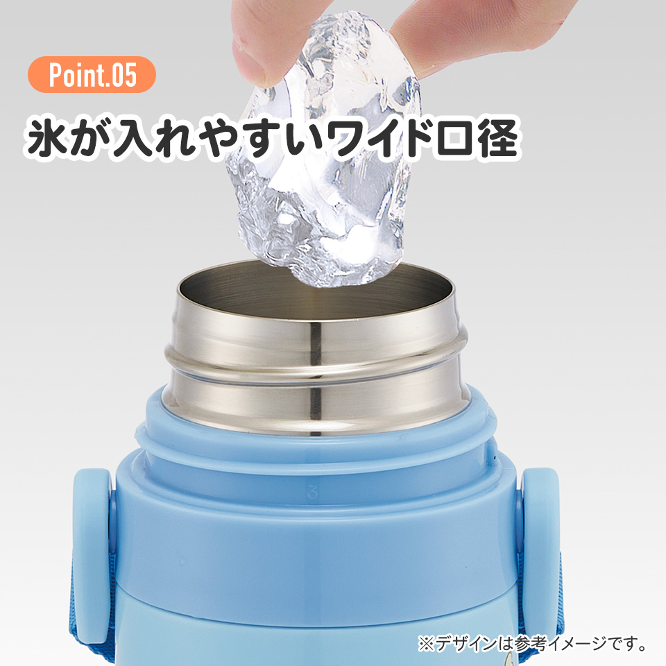 【送料無料】超軽量 直飲み コップ飲み兼用 2WAYステンレスボトル 470ml/430ml シナモロール ビッグリボン/SKDC4_4973307686825