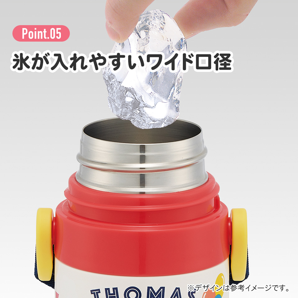 【送料無料】超軽量 直飲み コップ飲み兼用 2WAYステンレスボトル 470ml/430ml トーマス/SKDC4_4973307684913