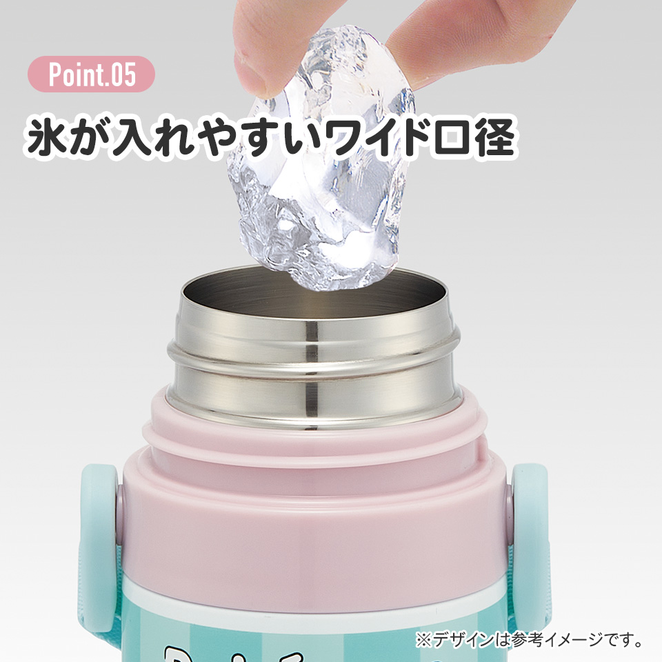 【送料無料】超軽量 直飲み コップ飲み兼用 2WAYステンレスボトル 470ml/430ml ポケモン ポッピング/SKDC4_4973307687228