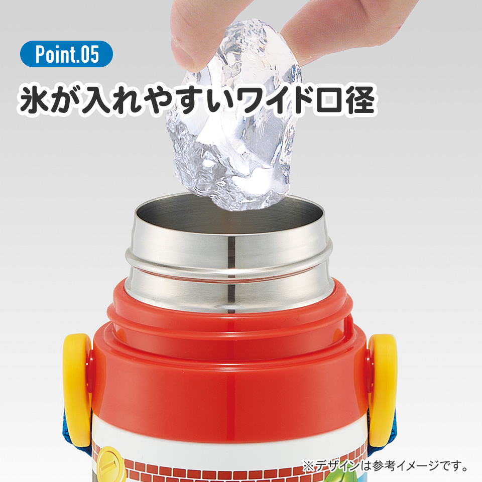 【送料無料】超軽量2WAYステンレスボトル 470ml/430mlスーパーマリオ23/SKDC4_4973307622380