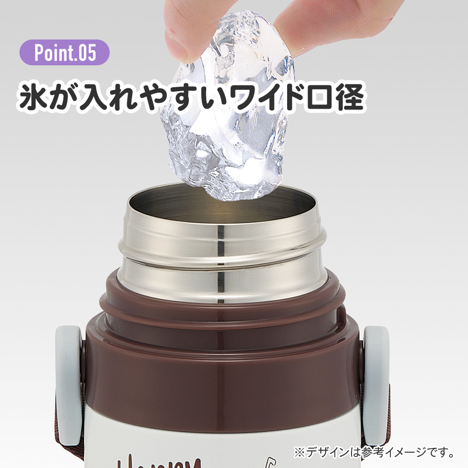 【送料無料】超軽量 直飲み コップ飲み兼用 2WAYステンレスボトル 470ml/430ml おさるのジョージ２５／SKDC4_4973307688768