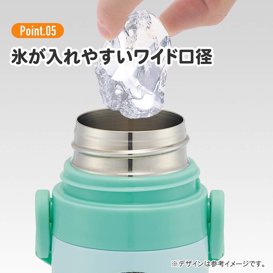 【送料無料】超軽量 直飲み コップ飲み兼用 2WAYステンレスボトル 470ml/430ml なんでもいきもの/SKDC4_4973307693649