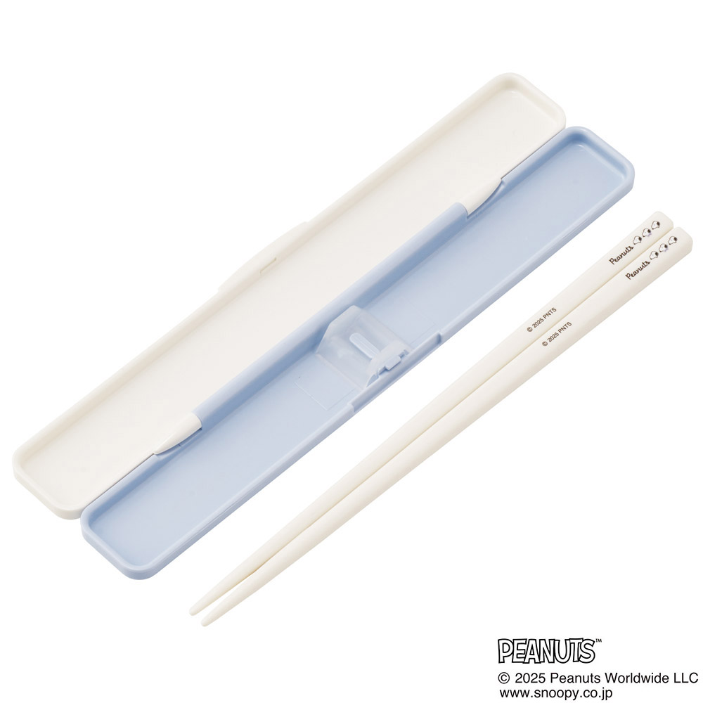 【メール便対象品】 スケーター お箸セット 食洗機対応 箸入れ カトラリー お弁当 箸 skater カトラリーセット ABC3 ブルーリボン スヌーピー SNOOPY ピーナッツ【カトラリーケース 蓋付き ギフト おはしセット 大人 子供 箸ケース】