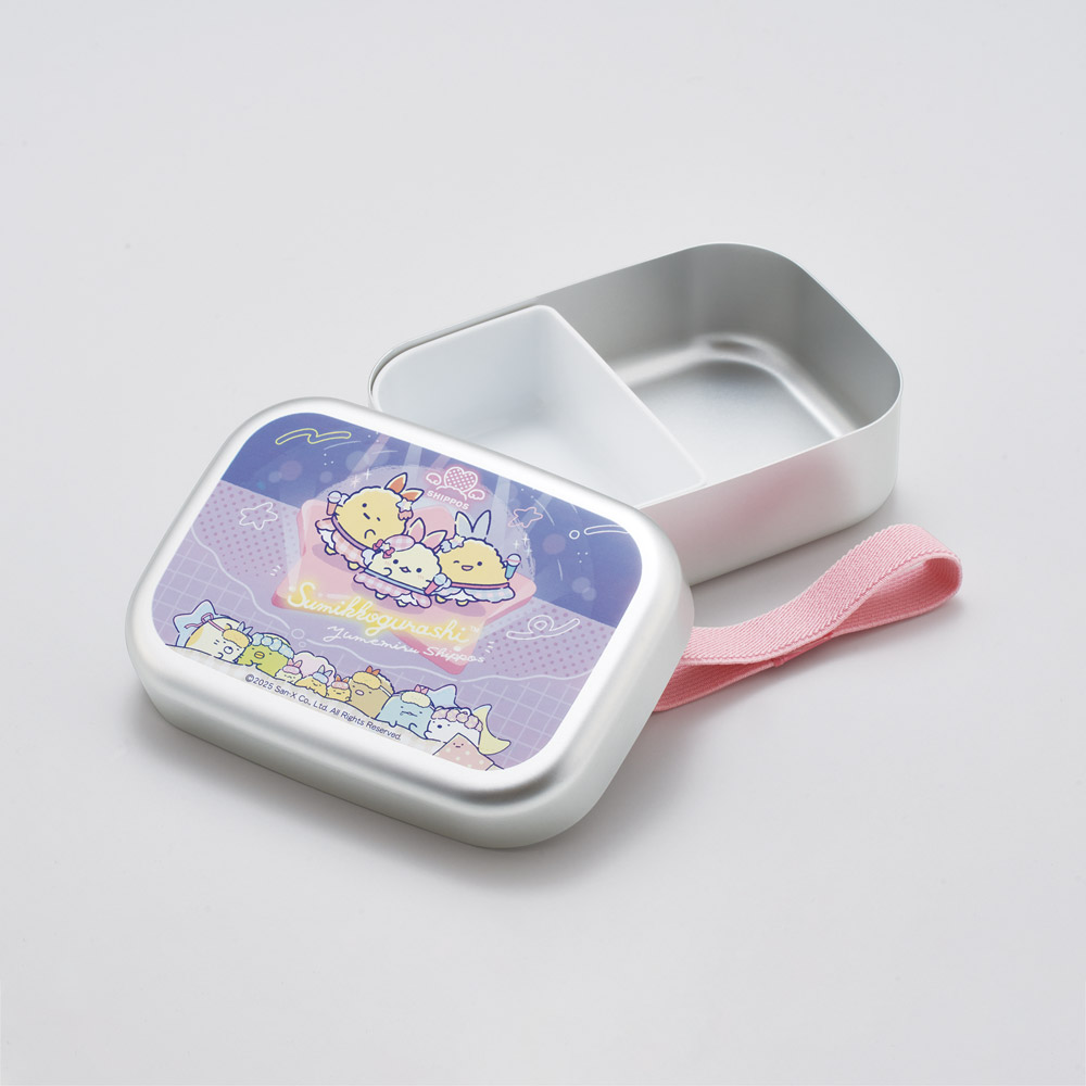 アルミ 弁当箱 子供 370ml 日本製 ランチベルト付き ALB5NV すみっコぐらし 夢みるしっぽず