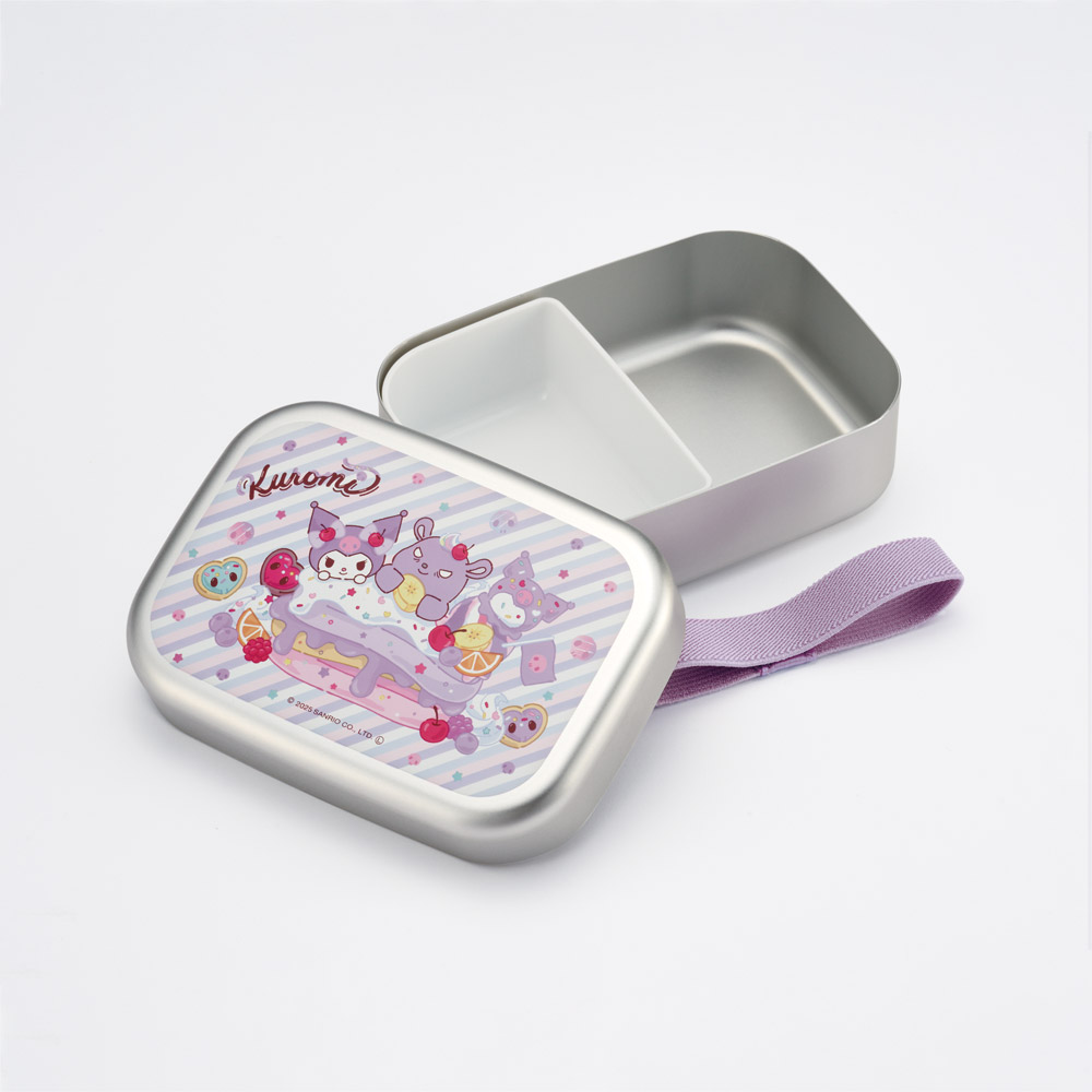 スケーター アルミ 弁当箱 中子 付 子供 370ml ランチベルト 付き 保温庫 対応 skater ALB5NV クロミ クロミちゃん サンリオ 女の子 女子