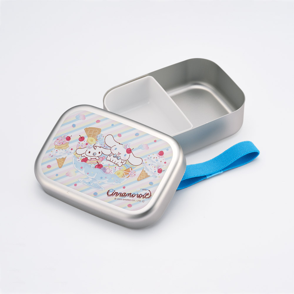 スケーター アルミ 弁当箱 中子 付 子供 370ml ランチベルト 付き 保温庫 対応 skater ALB5NV シナモロール ファンシー スナックスイーツ シナモン サンリオ 女の子 女子