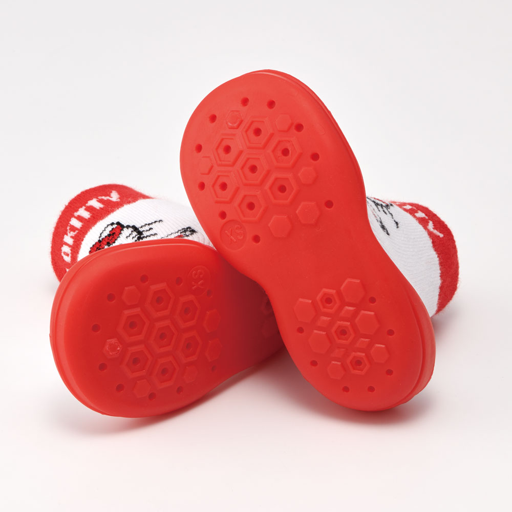 ソックス シューズ XS 11.3cm ベビー ファースト シューズ 靴 赤ちゃん BSSHL1 スケーター skater キティ ハローキティ キティちゃん 女の子【キャラクター 靴下 くつ クツ ファーストシューズ 室内履き ベビーシューズ 子供】