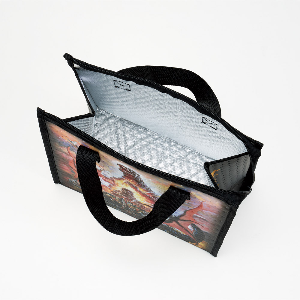 保冷バッグ 保冷 ランチバッグ 弁当 保冷バック 大きめ 不織布 バッグ お弁当 子供 skater FBC1 スケーター ゴジラ 1995 Godzilla グッズ