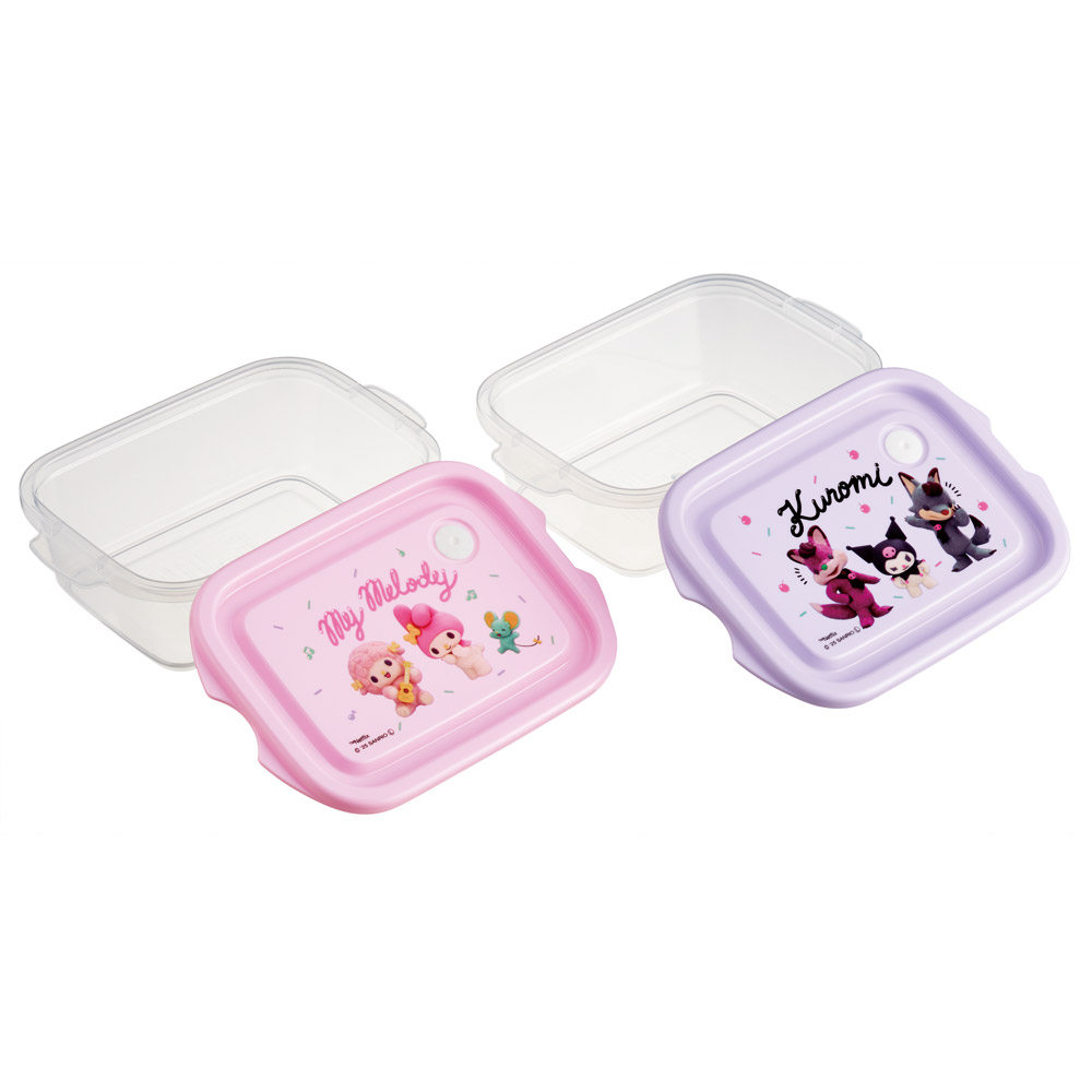 保存容器 弁当箱 フードコンテナ シールボックス 2個セット 500ml プラスチックskater FCN2W スケーター マイメロディ クロミ メロクロ Netflix ネトフリ