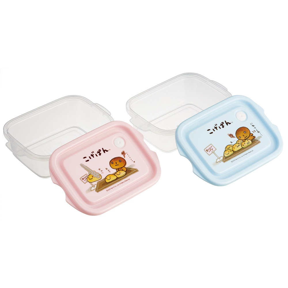スケーター 保存容器 弁当箱 フードコンテナ シールボックス 2個セット 500ml プラスチックskater FCN2W こげぱん グッズ キャラクター サンエックス【おしゃれ 食品保存 食材保存 シンプル お弁当 ランチボックス】