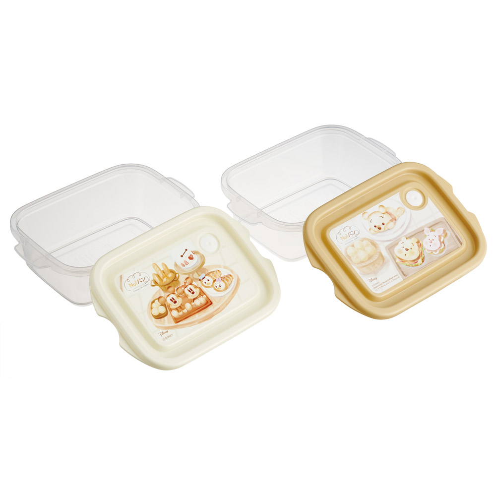 スケーター 保存容器 弁当箱 フードコンテナ シールボックス 2個セット 500ml プラスチック skater FCN2W Nuiパン ぬいパン ぬいぱん ヌイパン ディズニー【おしゃれ 食品保存 食材保存 シンプル お弁当 ランチボックス】