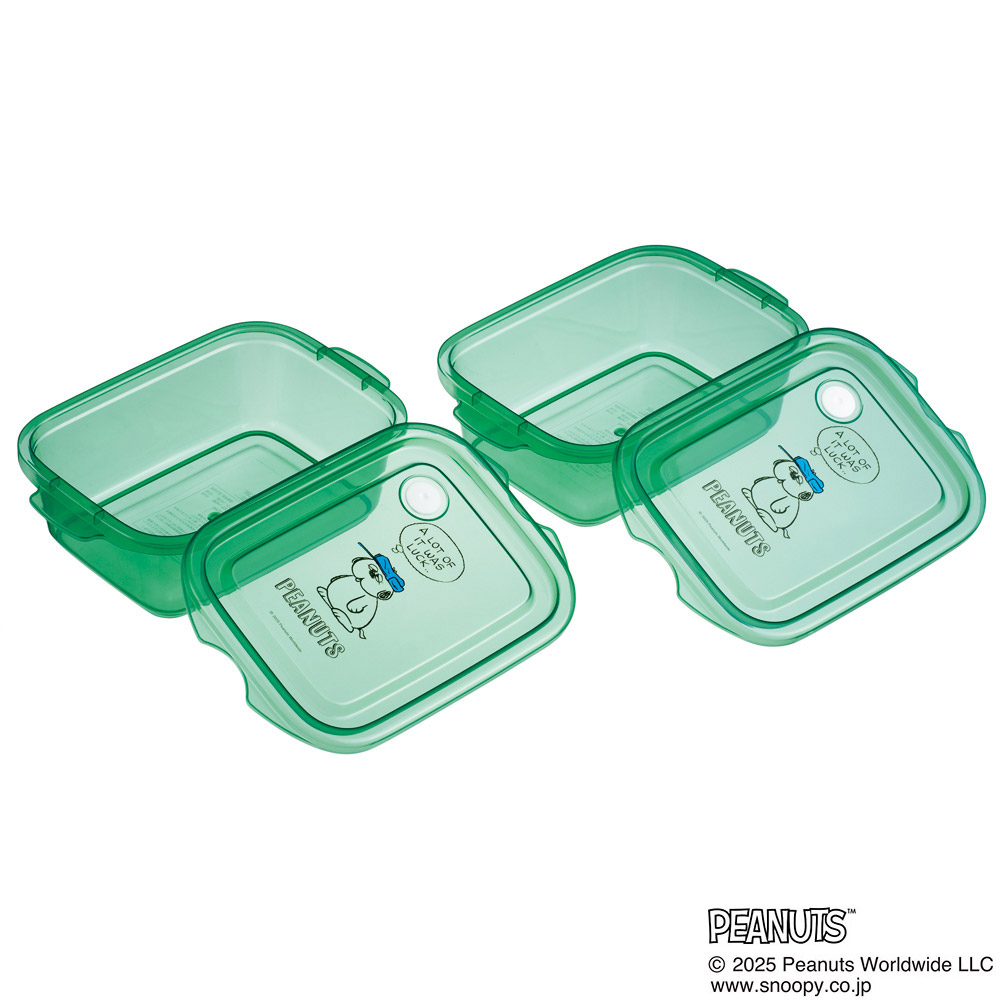 スケーター 保存容器 弁当箱 フードコンテナ シールボックス 2個セット 500ml プラスチックskater FCN2W オラフ スヌーピー SNOOPY PEANUTS ピーナッツ【おしゃれ 食品保存 食材保存 シンプル お弁当 ランチボックス】
