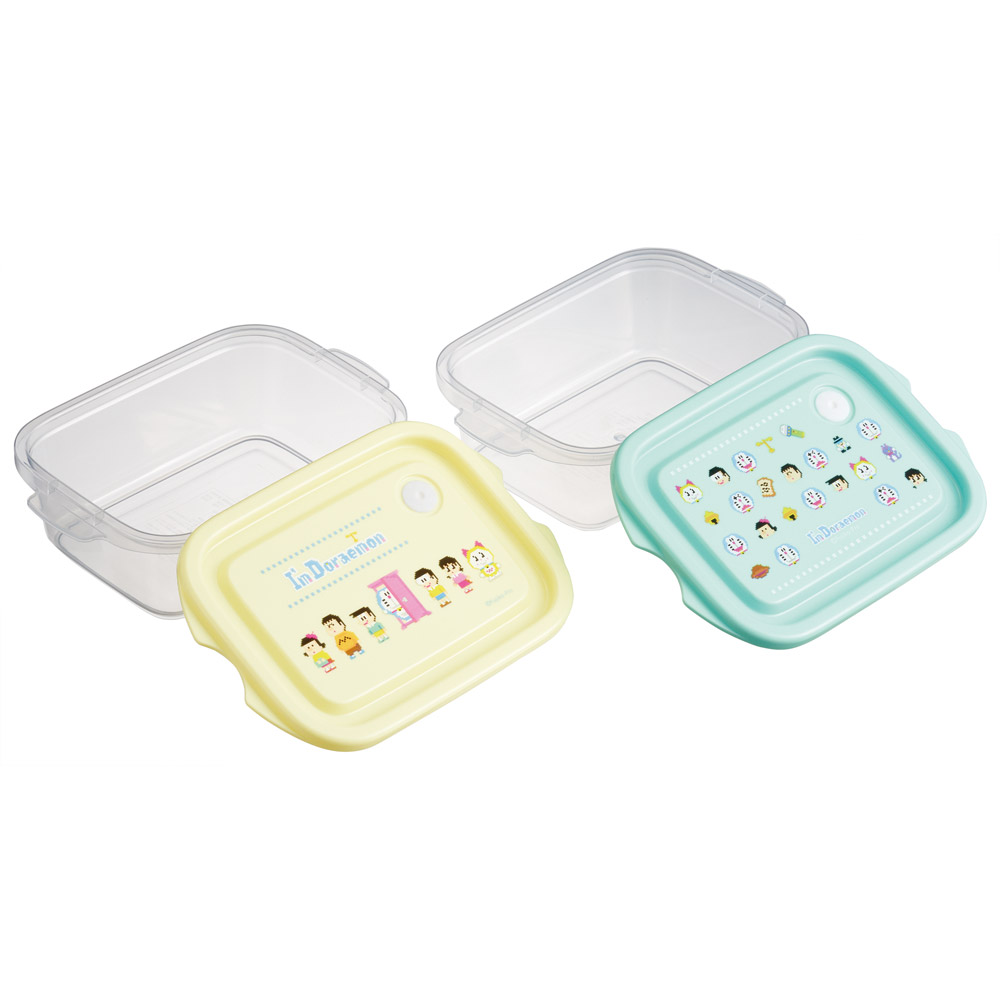 スケーター 保存容器 弁当箱 フードコンテナ シールボックス 2個セット 500ml プラスチックskater FCN2W ドラえもん どらえもん 男の子 女の子 男子 女子【おしゃれ 食品保存 食材保存 シンプル お弁当 ランチボックス】