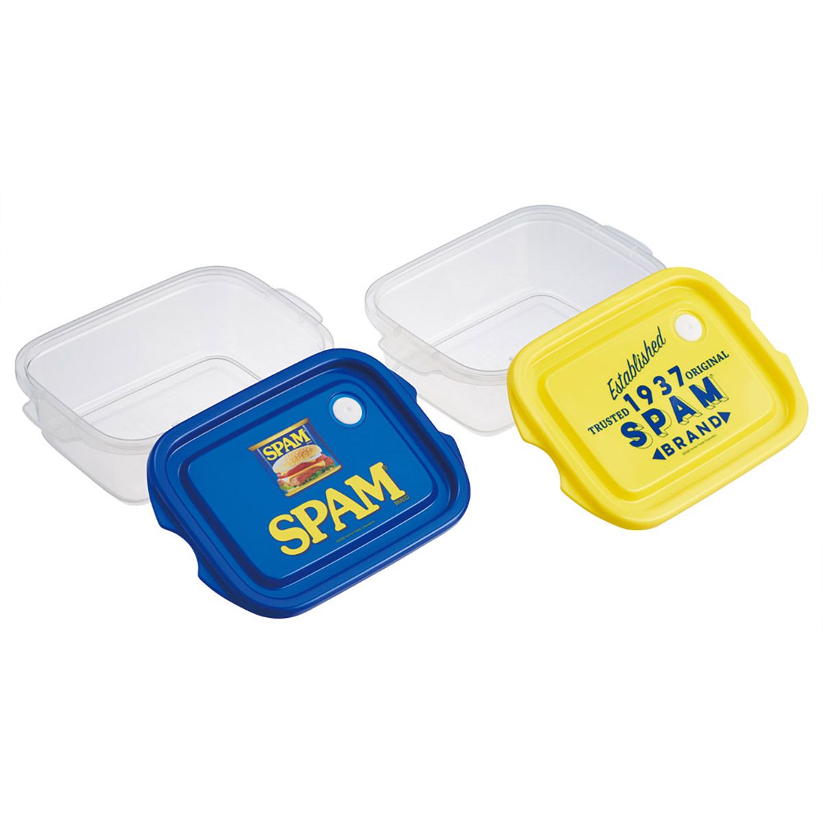 スケーター 保存容器 弁当箱 フードコンテナ シールボックス 2個セット 500ml プラスチックskater FCN2W SPAM スパム グッズ【おしゃれ 食品保存 食材保存 シンプル お弁当 ランチボックス】