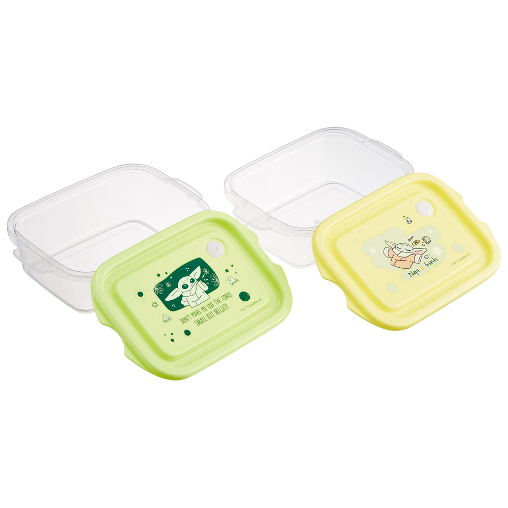 スケーター 保存容器 弁当箱 フードコンテナ シールボックス 2個セット 500ml プラスチックskater FCN2W グローグー スターウォーズ STAR WARS SW【おしゃれ 食品保存 食材保存 シンプル お弁当 ランチボックス】