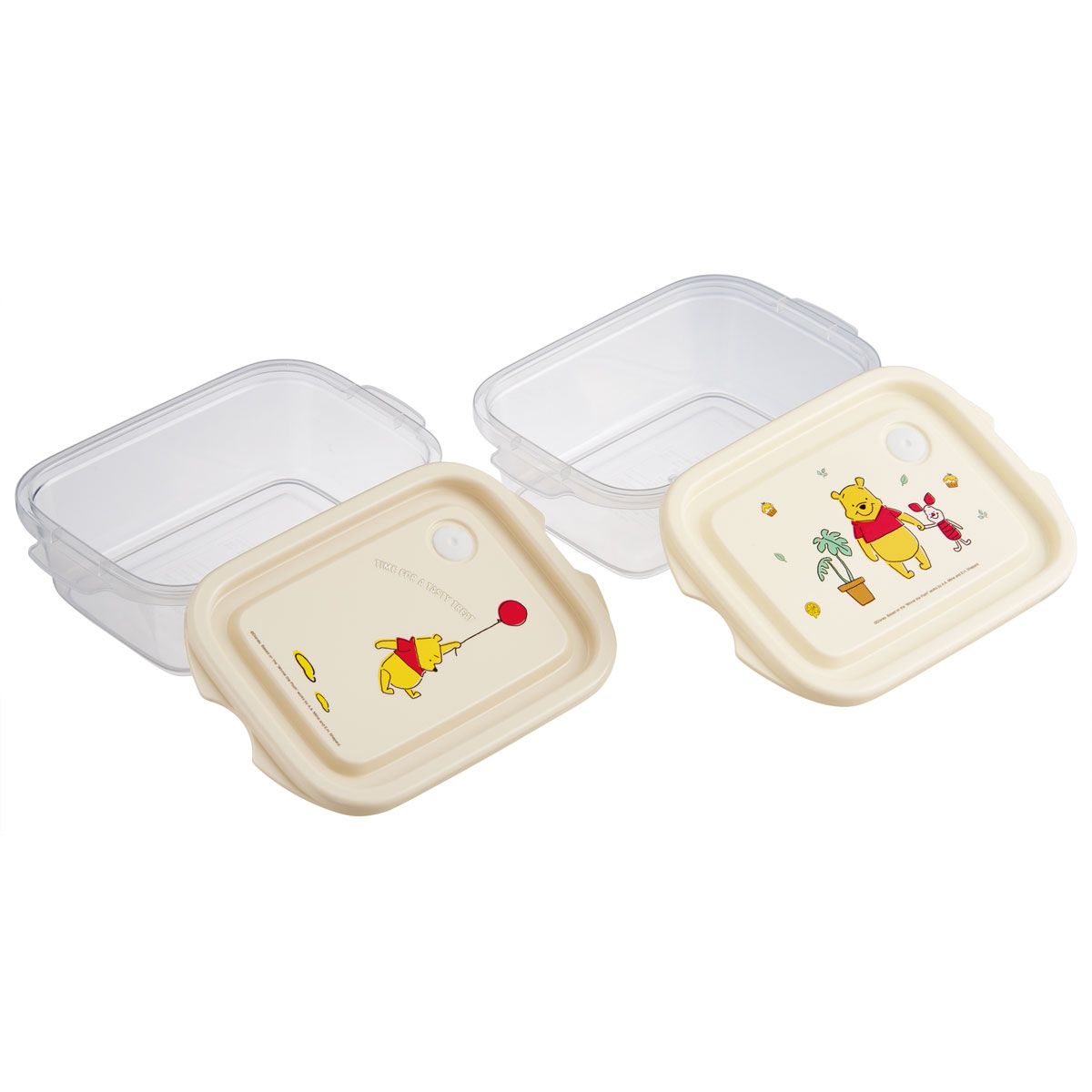 スケーター 保存容器 弁当箱 フードコンテナ シールボックス 2個セット 500ml プラスチックskater FCN2W くまのプーさん プーさん Pooh ハチミツカフェ【おしゃれ 食品保存 食材保存 シンプル お弁当 ランチボックス】