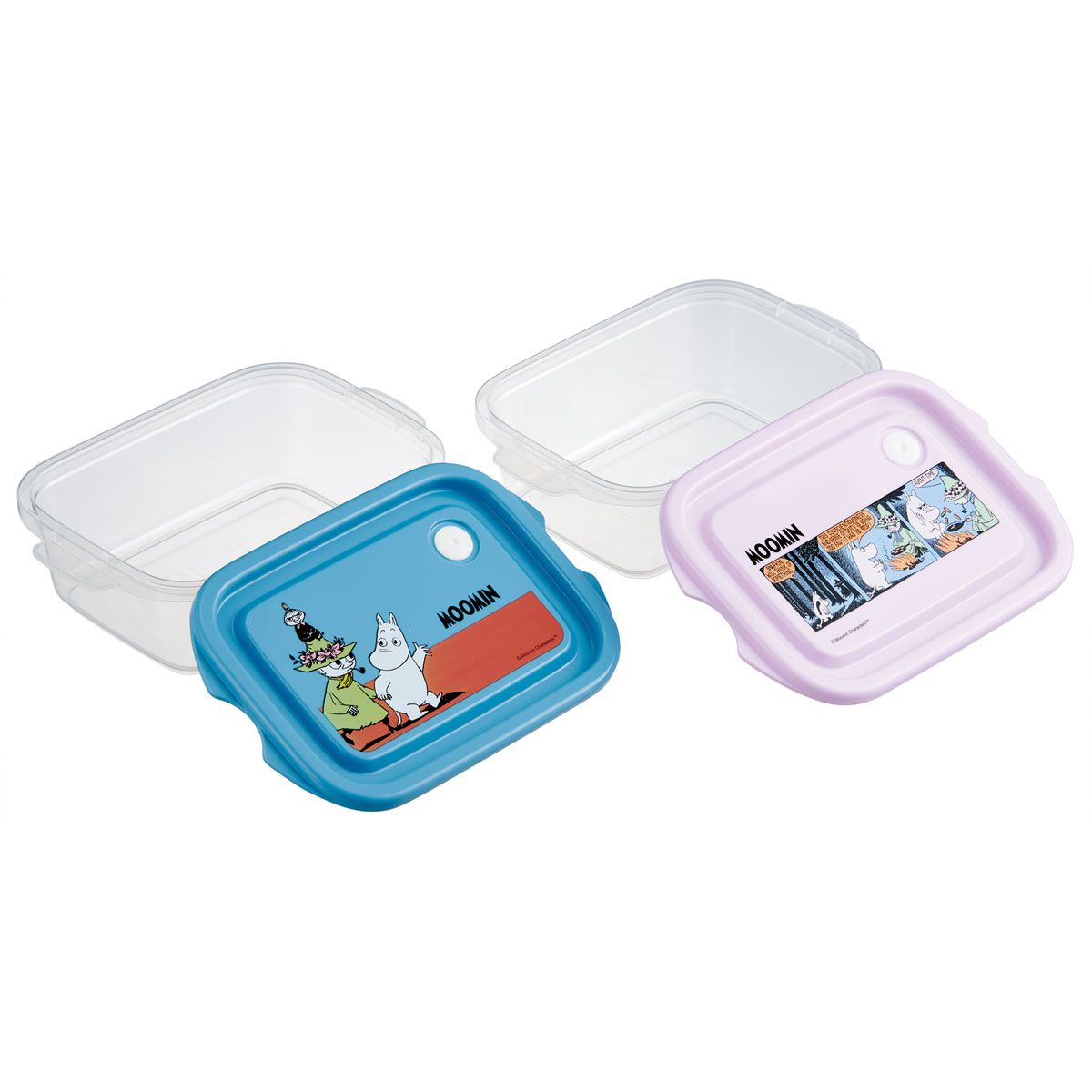 スケーター 保存容器 弁当箱 フードコンテナ シールボックス 2個セット 500ml プラスチックskater FCN2W ムーミン Moomin リトルミイ 女性【おしゃれ 食品保存 食材保存 シンプル お弁当 ランチボックス】