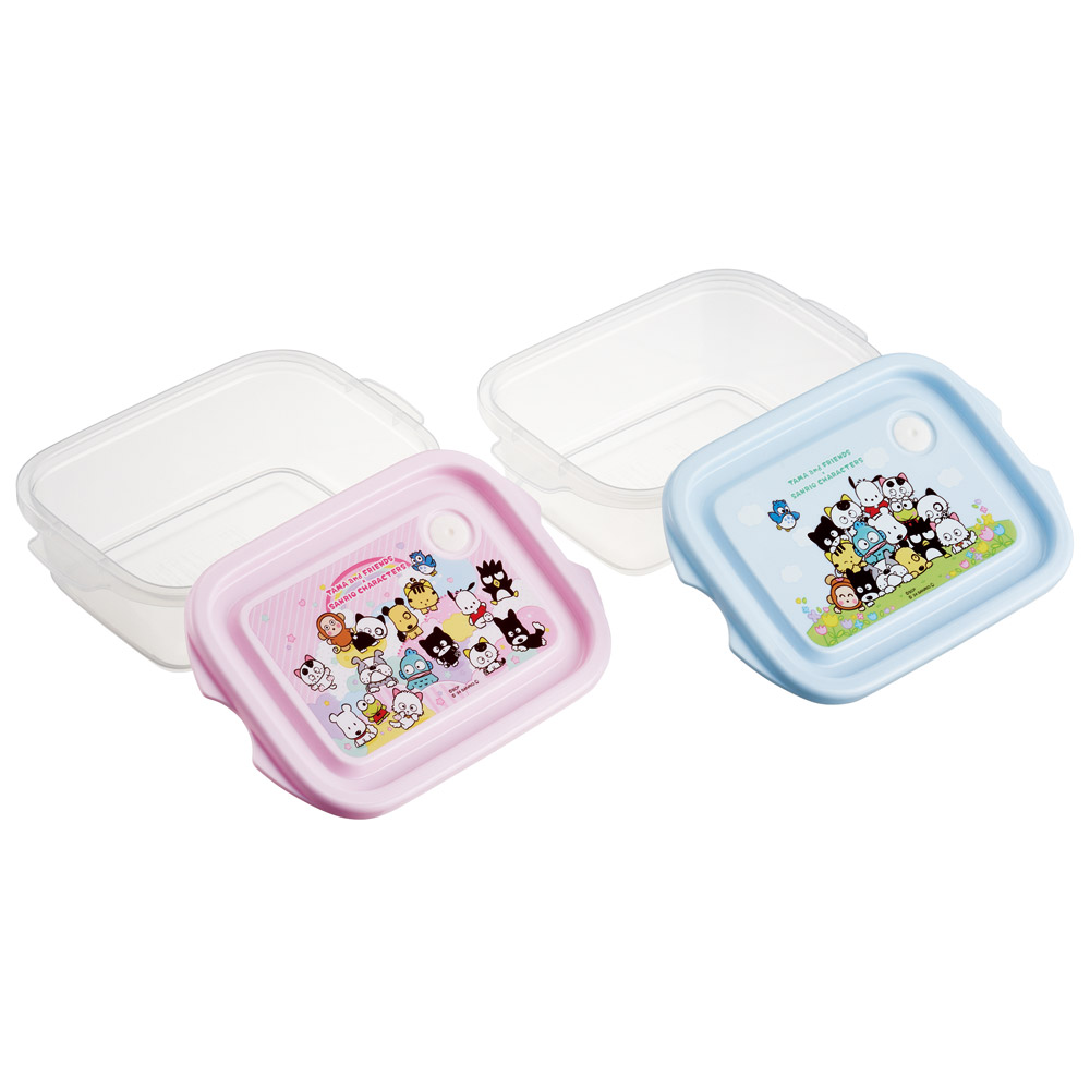抗菌 保存容器 弁当箱 フードコンテナ シールボックス 2個セット 500ml 日本製 skater FCN2WAG スケーター タマ&フレンズ サンリオ キャラクター