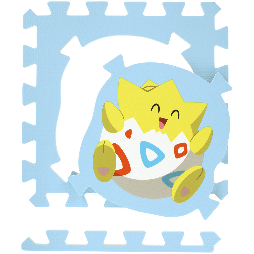 スケーターパズルマット キャラクター コーナー ジョイント パズル キッズ マット 子供 skater IPZM1 ポケットモンスター (B) ポケモン コダック ニャスパー【ジョイントマット プレイマット フロアマット かわいい】