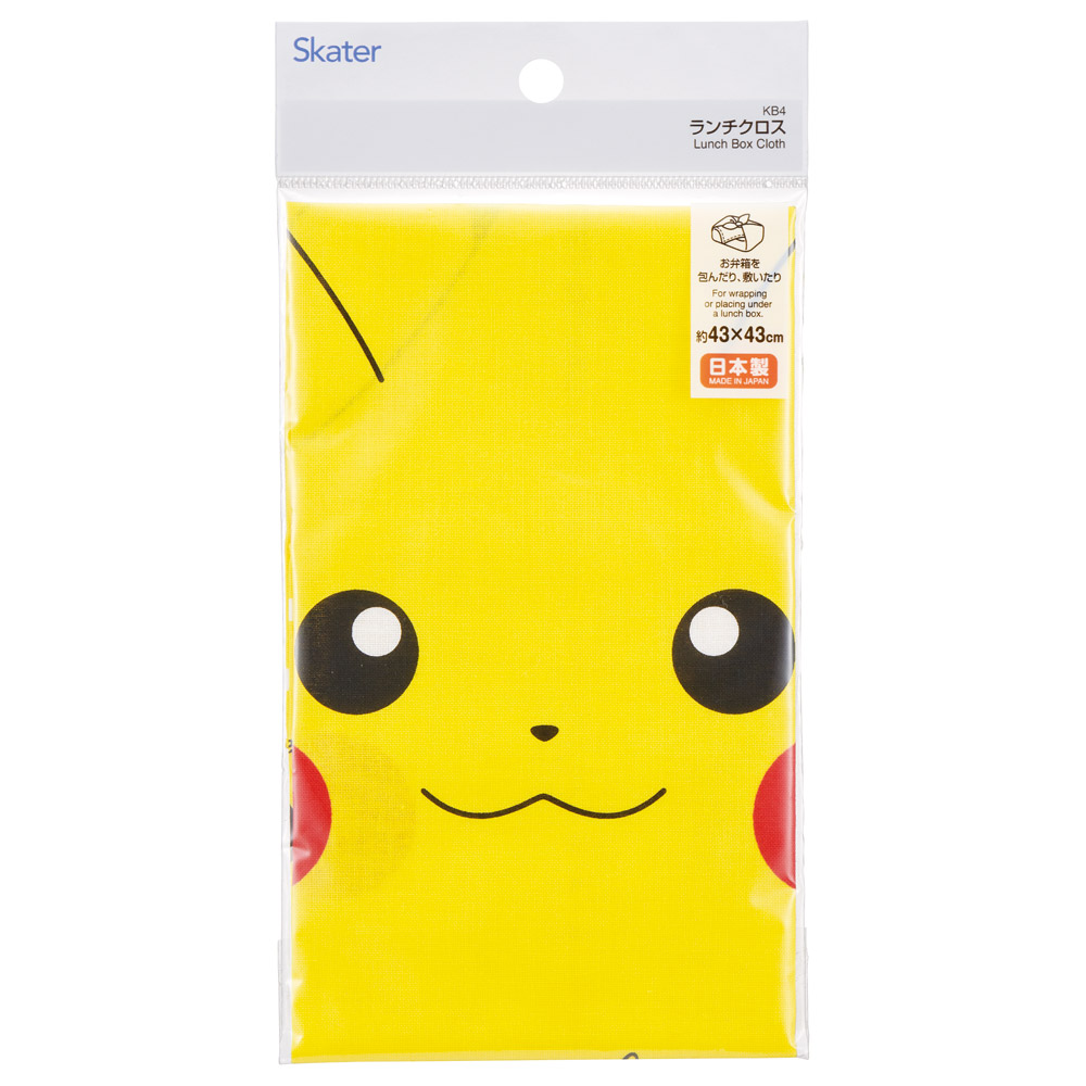 【メール便対象品】 スケーター ランチクロス 風呂敷 クロス キャラクター ランチョンマット お弁当 お弁当包み skater KB4 ポケットモンスター ポケモン ピカチュウ フェイス 25年