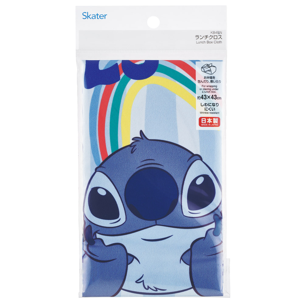 【メール便対象品】 スケーター ランチクロス 風呂敷 クロス キャラクター ランチョンマット 日本製 お弁当包み skater KB4SN リロ＆スティッチ 26年 スティッチ ディズニー【キッズ 子供 子ども かわいい 可愛い 小学校 幼稚園】