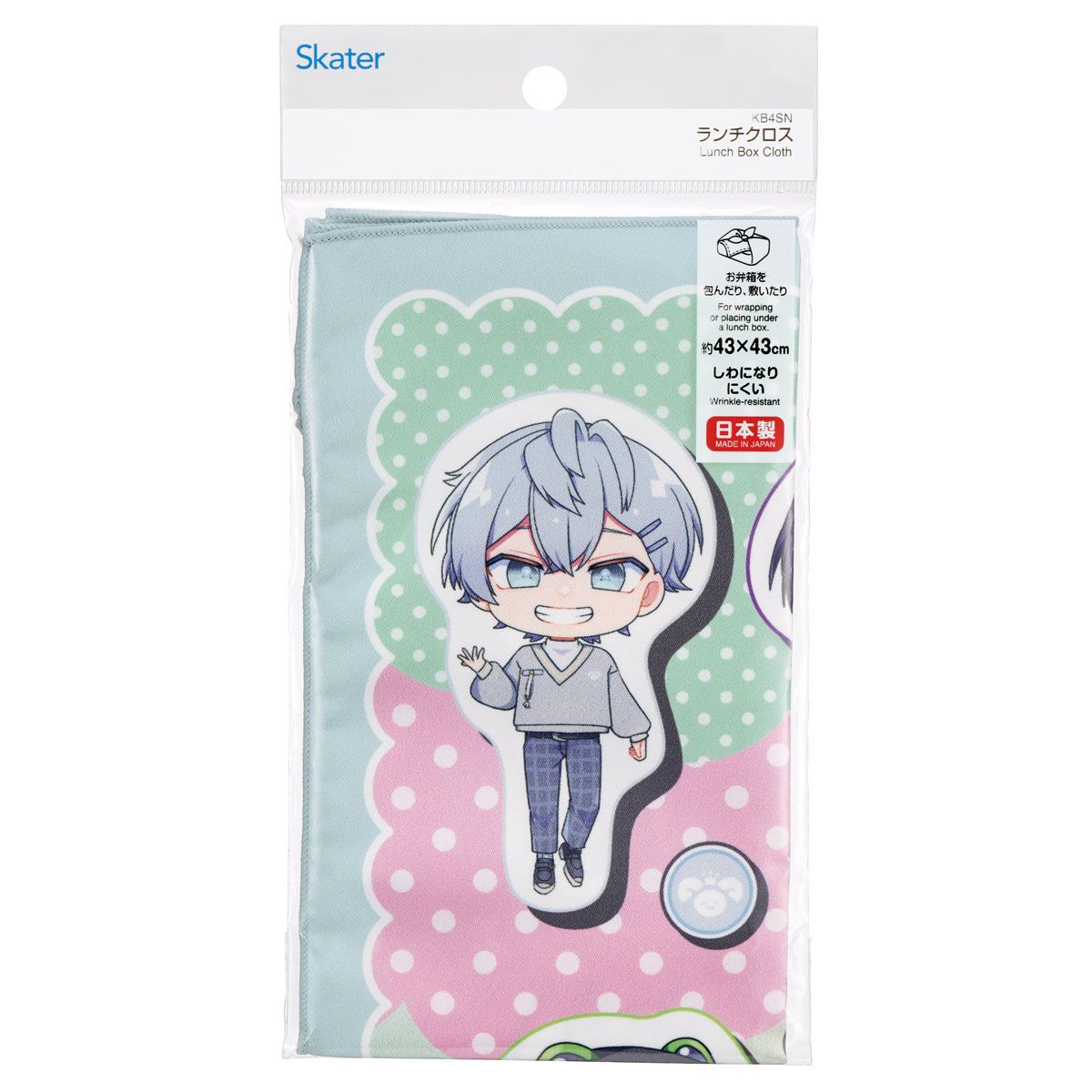 スケーター ランチクロス 風呂敷 クロス キャラクター ランチョンマット 日本製 お弁当包み skater KB4SN カラフルピーチ 26年 からふるピーチ 女の子 男の子【キッズ 子供 子ども かわいい 可愛い 小学校 幼稚園】