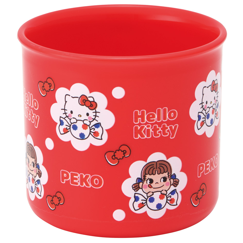 抗菌食洗機対応プラコップ 200ml ペコちゃん×ハローキティ/KE4AAG_4973307709692