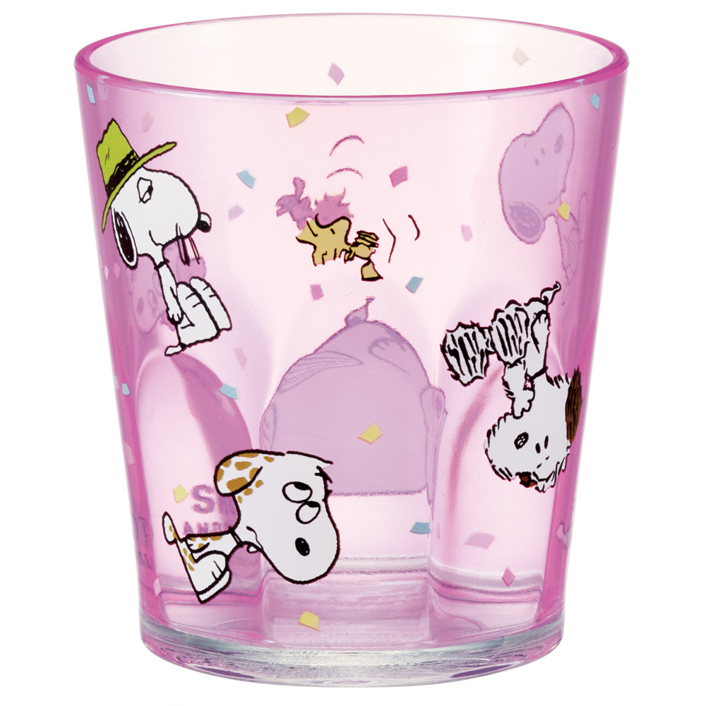 アクリル コップ 割れない 280ml プラスチック 子供 子ども キッズ キャラクター skater スケーター KSA4 スヌーピー SNOOPY バルーン ピンク ピーナッツ 女性【アクリルコップ 洗面所 食器 タンブラー 透明 クリア】