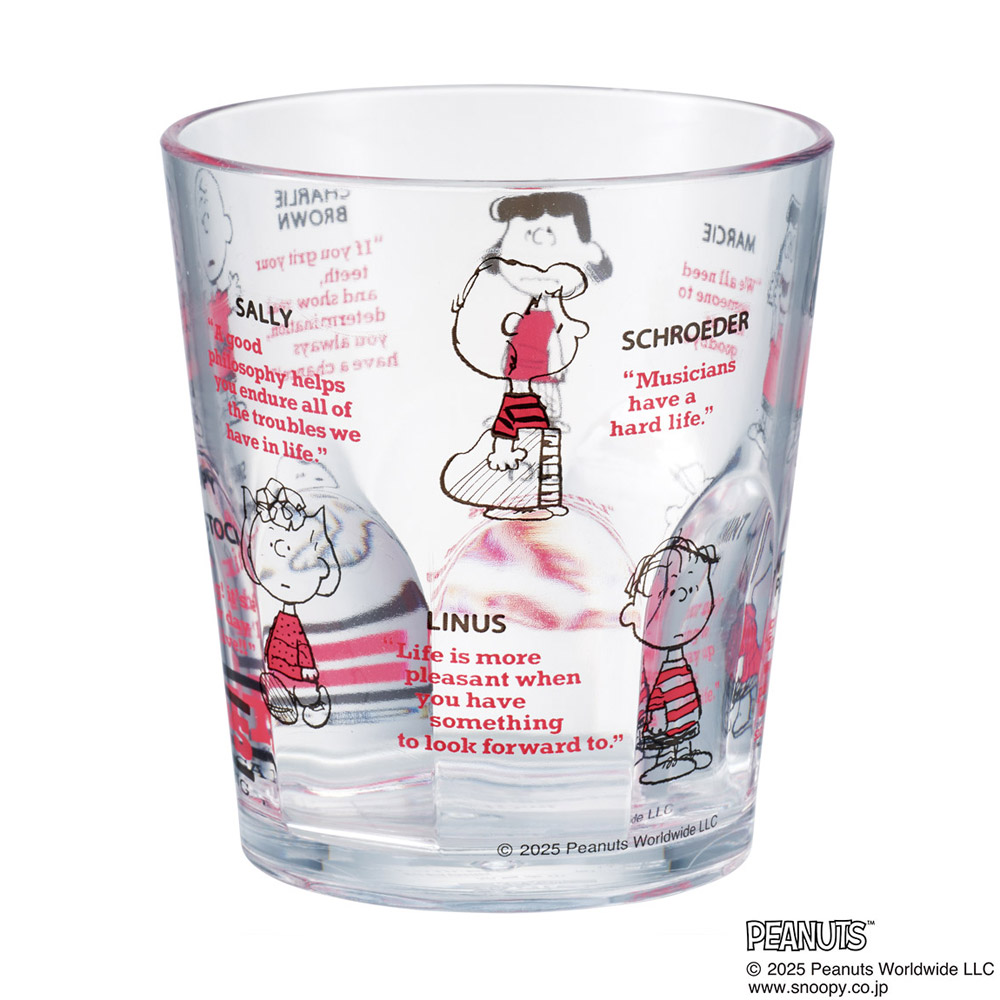 スケーター アクリル コップ 割れにくい 280ml プラスチック 子供 キッズ キャラクター skater KSA4J GANG スヌーピー SNOOPY ピーナッツ 女性【透明 クリア アクリルコップ 洗面所 タンブラー】