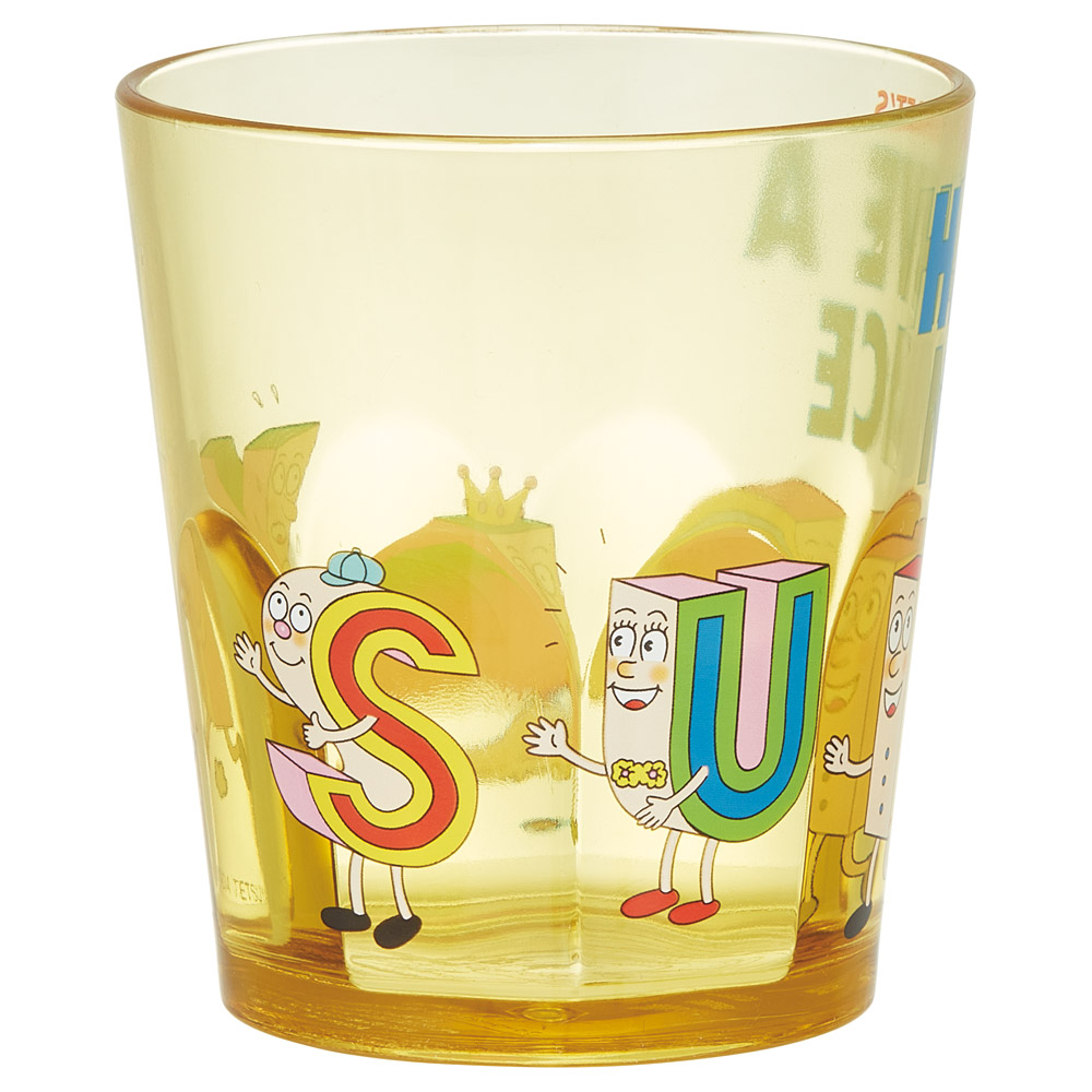 スケーター アクリル コップ 割れにくい 280ml プラスチック 子供 キッズ キャラクター skater KSA4J SUNDAY アルファベッツ ポンキッキーズ P-chan Pちゃん【透明 クリア アクリルコップ 洗面所 タンブラー アルファベット】