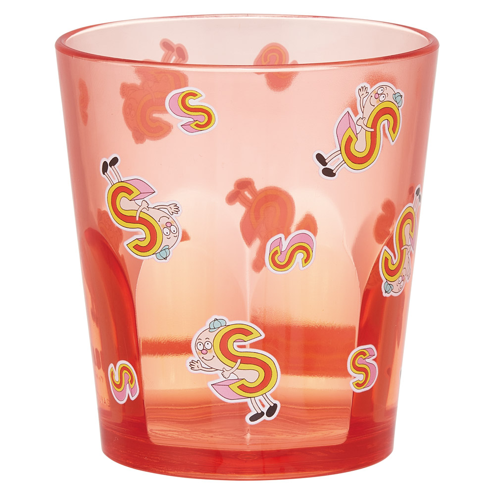 スケーター アクリル コップ 割れにくい 280ml プラスチック 子供 キッズ キャラクター skater KSA4J S アルファベッツ ポンキッキーズ P-chan Pちゃん【透明 クリア アクリルコップ 洗面所 タンブラー アルファベット】