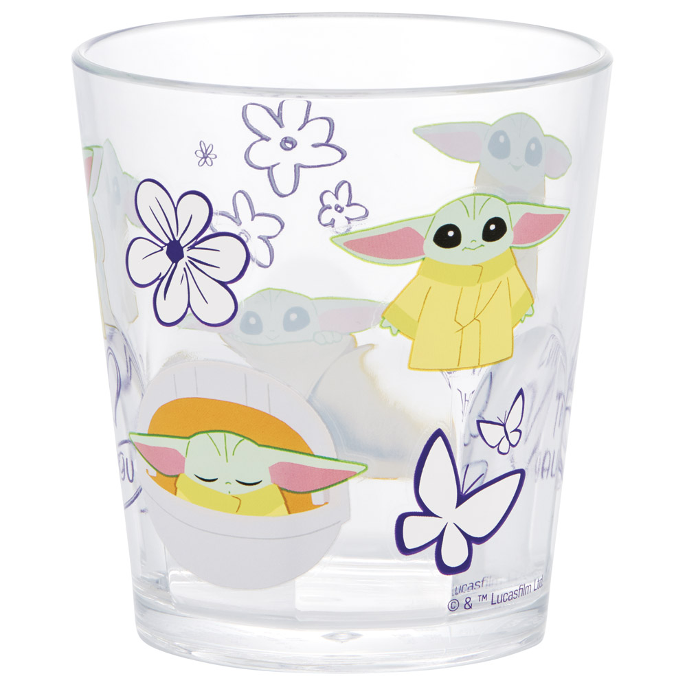 スケーター アクリル コップ 割れにくい 280ml プラスチック 子供 キッズ キャラクター skater KSA4J グローグー (B) スターウォーズ STAR WARS SW【透明 クリア アクリルコップ 洗面所 タンブラー】