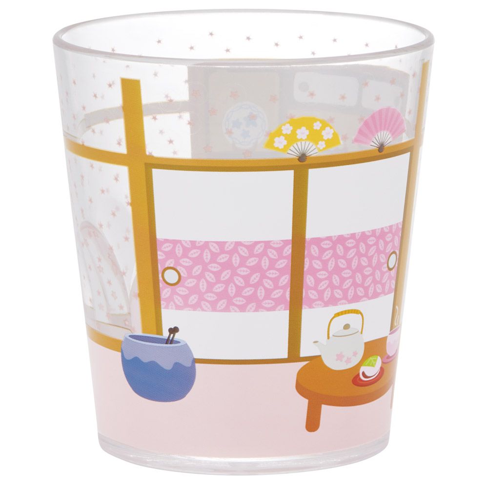 スケーター アクリル コップ 割れにくい 280ml プラスチック 子供 キッズ キャラクター skater KSA4J お茶犬 サクラ 部屋 さくら茶猫 グッズ【透明 クリア アクリルコップ 洗面所 タンブラー】