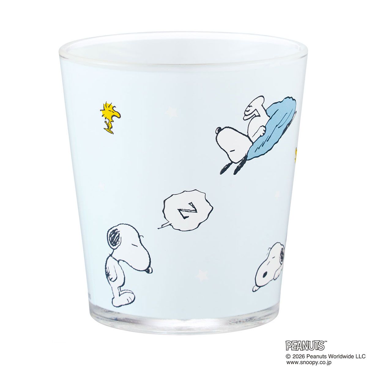 スケーター アクリル コップ 割れにくい 280ml プラスチック 子供 キッズ キャラクター skater KSA4J スヌーピー おやすみ SNOOPY ピーナッツ 女性【透明 クリア アクリルコップ 洗面所 タンブラー】