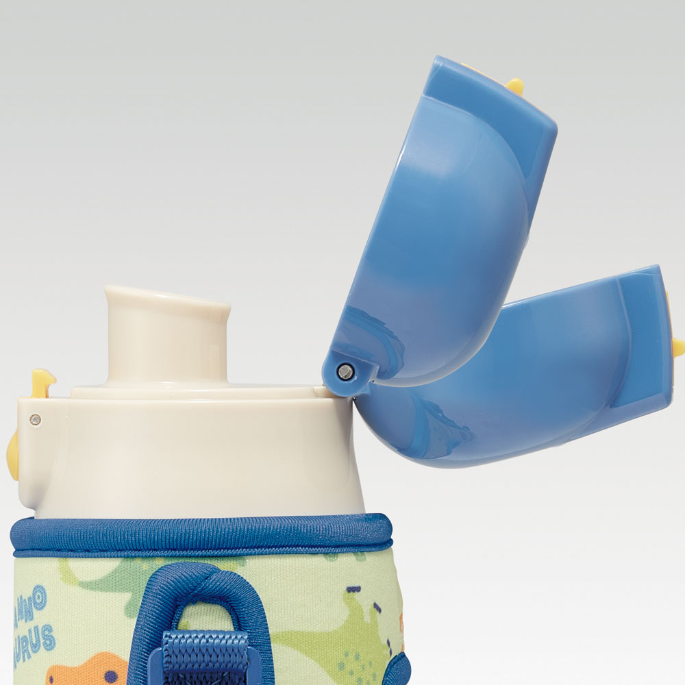 カバー付ダイレクトステンレスボトル 470ml ディノサウルス　ピクチャ／KSDC4_4973307624544