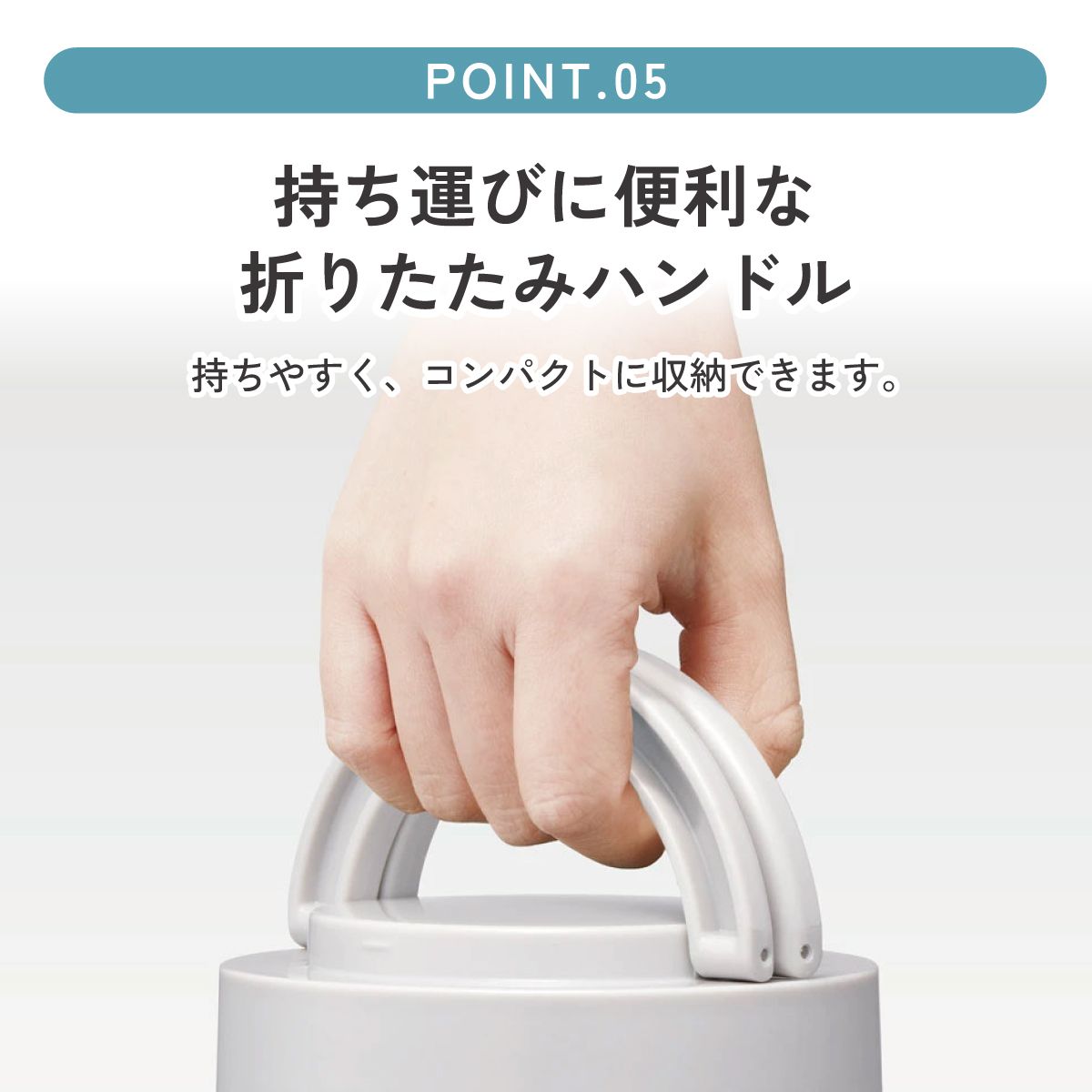 【送料無料】折りたたみ ハンドル付き 保温 保冷 丼 ステンレスランチジャー 540ml お弁当 ランチ 温かい スケーター skater LDNO6AG フィールカラー ライラックグレー