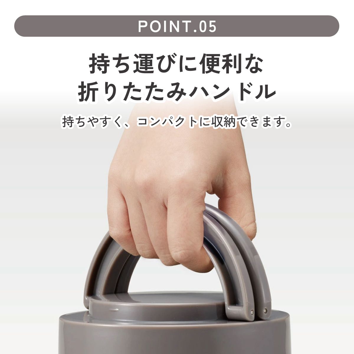 【送料無料】折りたたみ ハンドル付き 保温 保冷 丼 ステンレスランチジャー 800ml お弁当 ランチ 温かい スケーター skater LDNO8AG グローバルカラー エバーグリーン