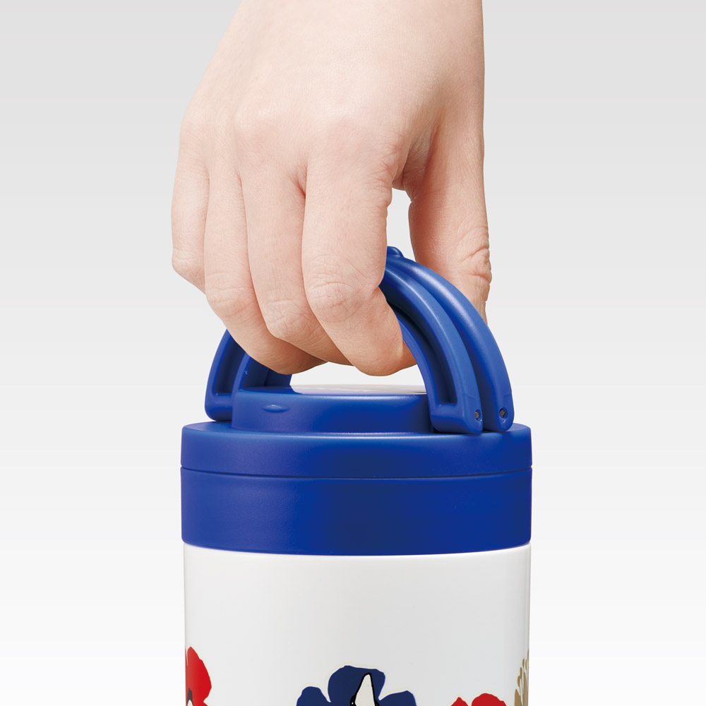 【送料無料】折りたたみ ハンドル付き 保温 保冷 デリカポット スープジャー 300ml お弁当 ランチ スケーター skater LJFO3AG ムーミン Moomin リトルミイ 女性 レディース