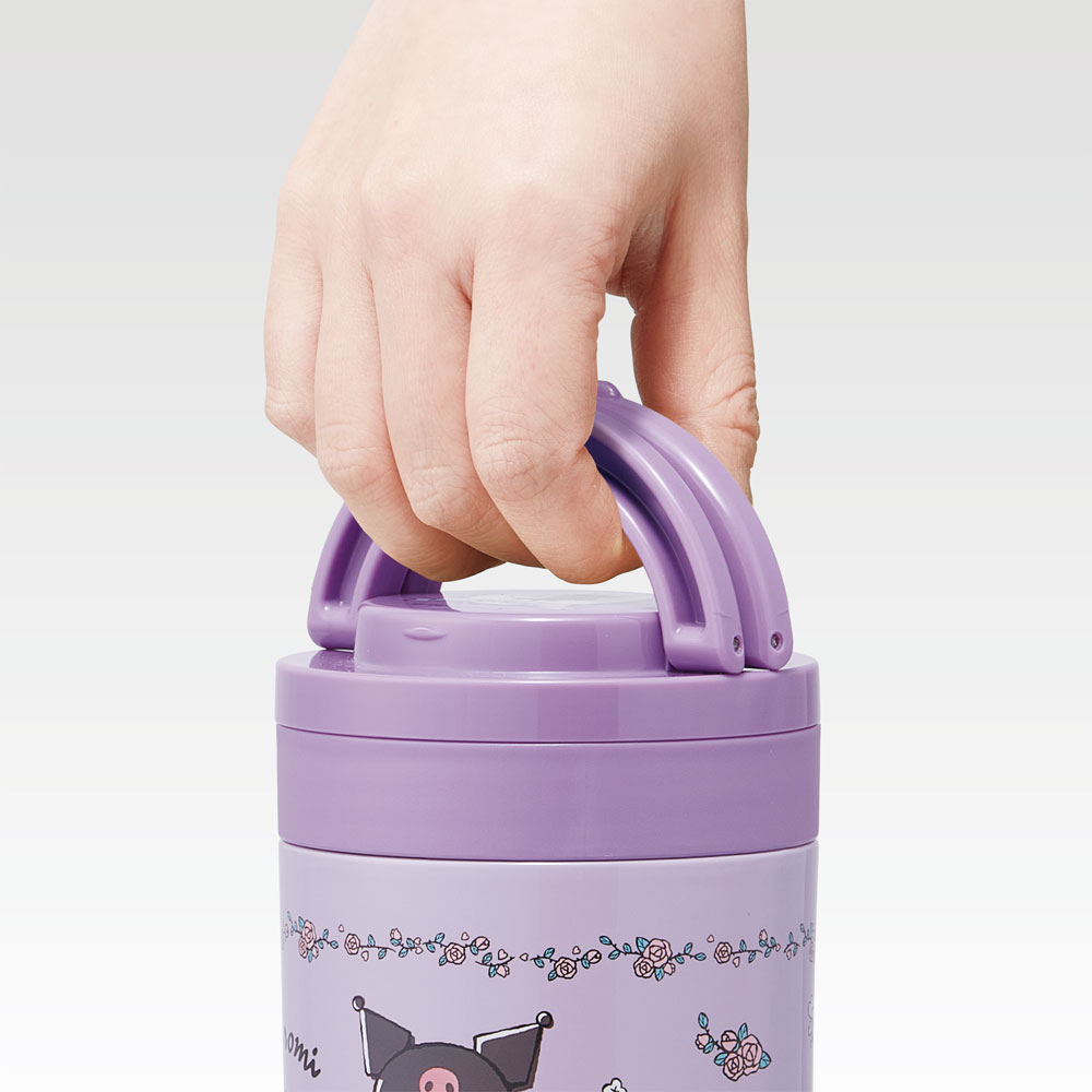 【送料無料】折りたたみ ハンドル付き 保温 保冷 デリカポット スープジャー 300ml お弁当 ランチ スケーター skater LJFO3AG クロミ クロミちゃん サンリオ 女の子 女子
