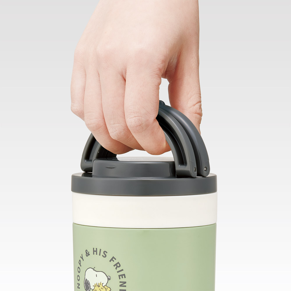 【送料無料】折りたたみ ハンドル付き 保温 保冷 デリカポット スープジャー 300ml お弁当 ランチ スケーター skater LJFO3AG スヌーピー SNOOPY ピーナッツ 女性 レディース