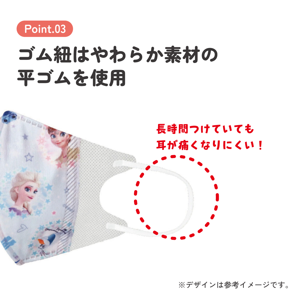 子供立体マスク Mサイズ/7枚入りアナと雪の女王２／MSKS3N_4973307625930