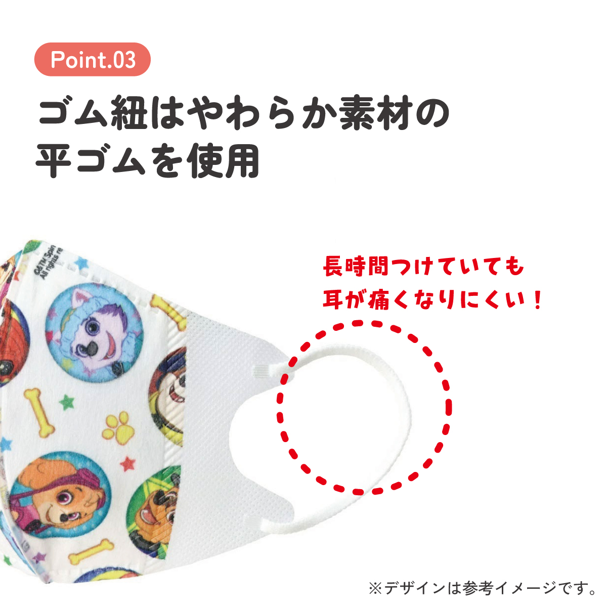 子供立体マスク Mサイズ/7枚入りパウ・パトロール／MSKS3N_4973307626623